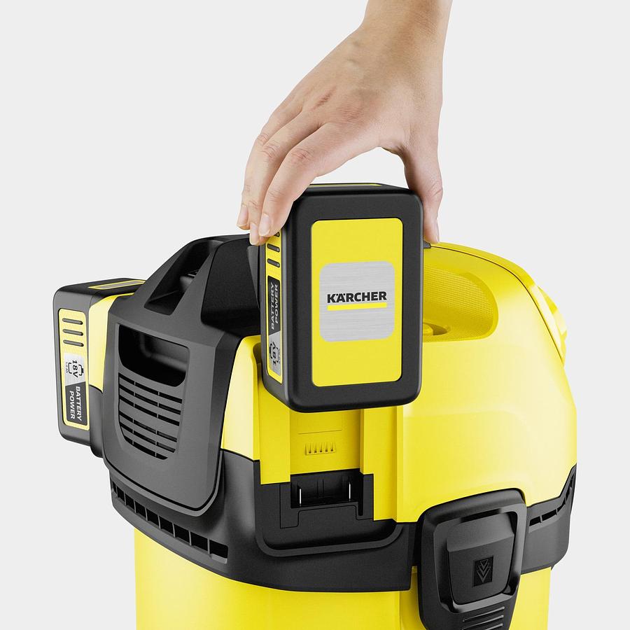 Battery wet and dry vacuum cleaner WD 4-18 Dual Battery Set