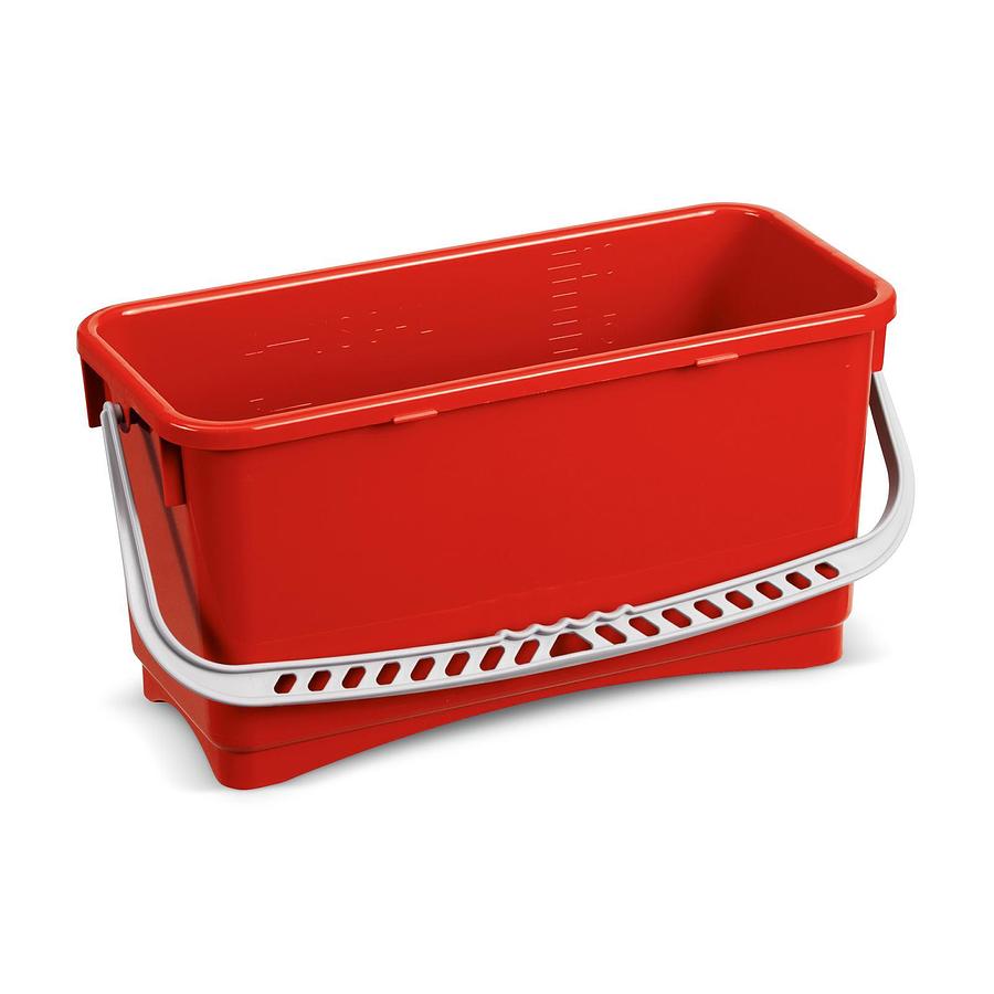 Hermetic Bucket red for Classic Trolleys 20 L