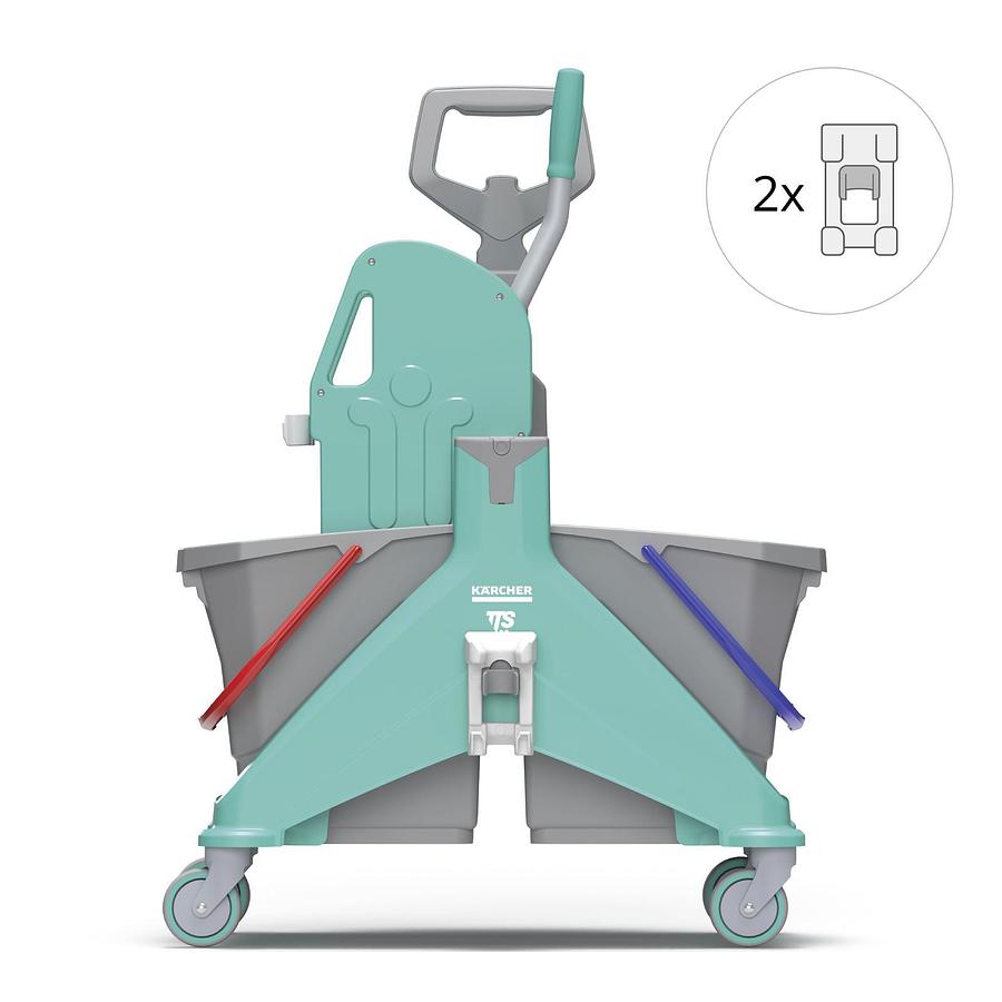 Premium Double Bucket Kit Uni Wringer 2 x MultiLink 2 x 15 L