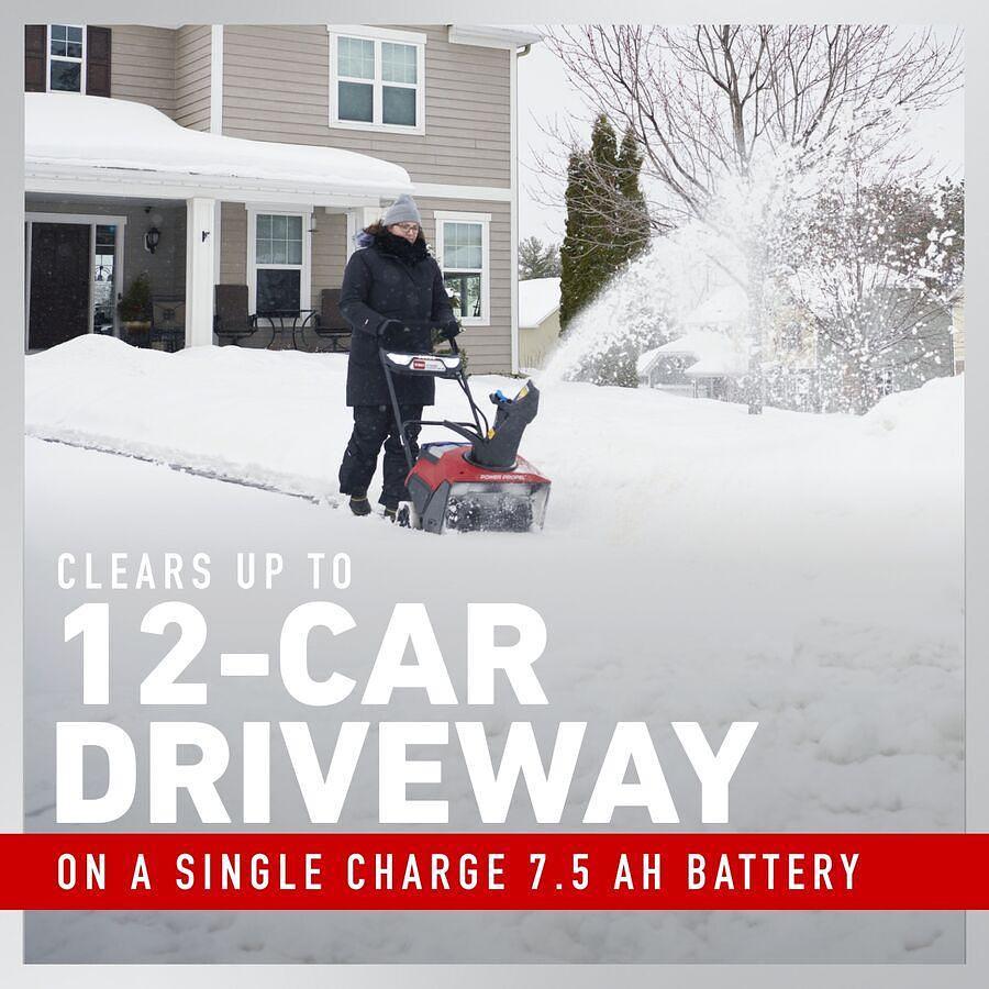 60V MAX* 21 in. (53 cm) Power Clear® Self-Propel Commercial Single-Stage Snow Blower - Battery Not Included