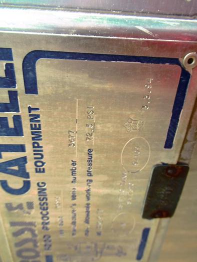 Used Silo, 600 CF, S/st, 8' x 11', Cone Btm, 72.5 PSI, #L742244