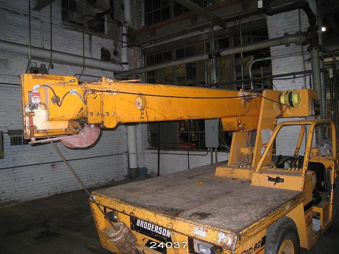 Used Broderson IC-80 Carry Deck Crane, Ic-80 2D With Four Wheel Steer Feature, 17,000 Pound Maximum Lift Capacity, Lp Or Gasoline Dual Fuel, Approx 835 Hours #24037