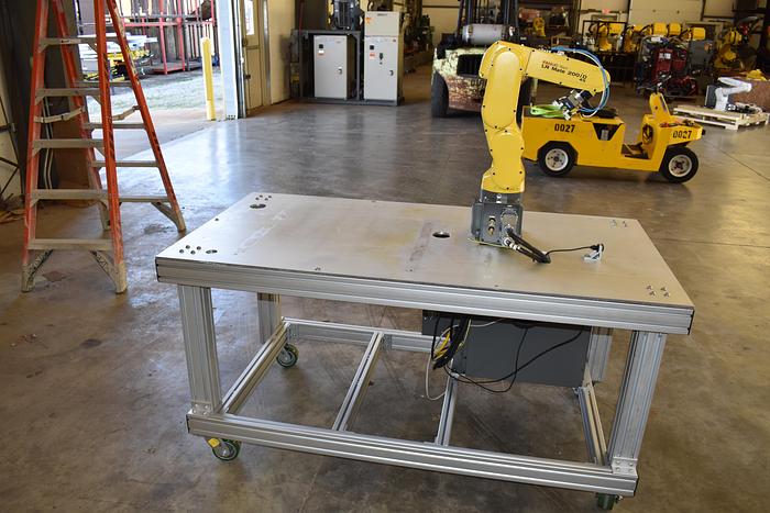 Refurbished Fanuc Lr Mate 200iD/4s Industrial Robot with R30ib Controller, Training Cart, and Gripper - 2016