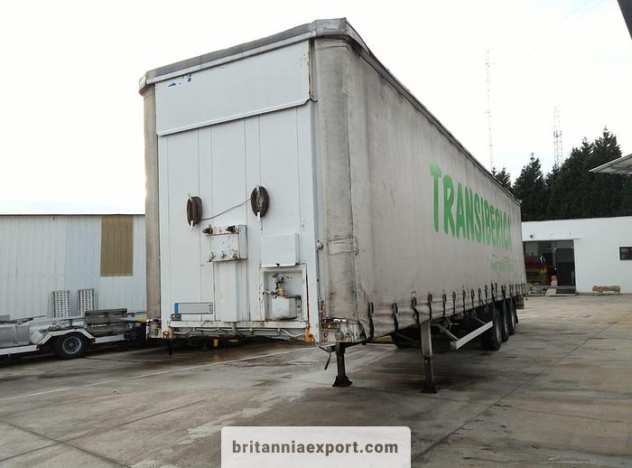Used 1996 FRUEHAUF Full steel frame tri axle with lifting roof