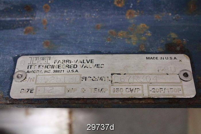 Used Dezurik 9333753 6" V-Port Control Valve #29737