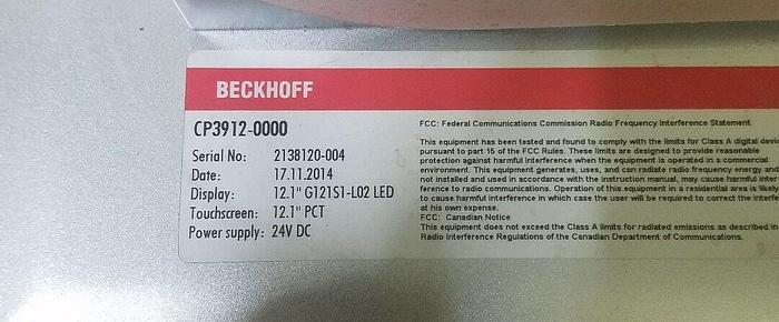 Beckhoff CP3912-0000 WITH ARM