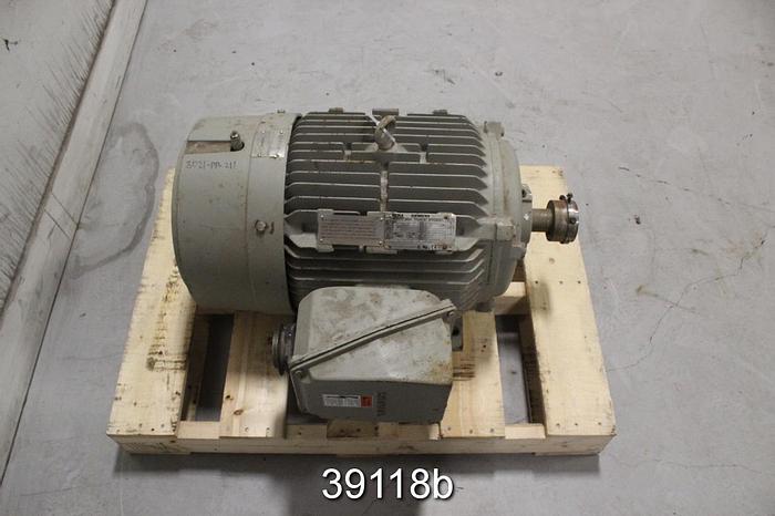 Used Siemens 50 HP AC Motor, 3535 RPM, 460 Volts, SD100 #39118