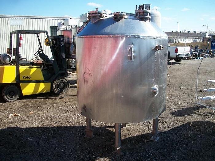 Used Used Pfaudler 300 gallon glass-lined reactor body