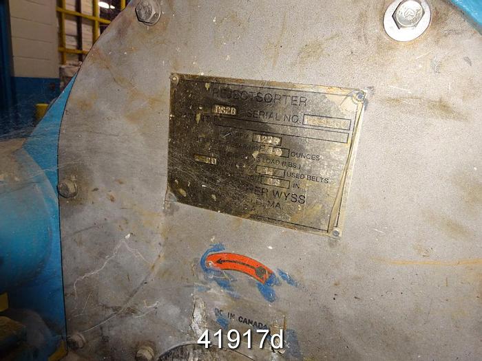 Used Bird Esher Wyss RS2B Reject Sorter, Max Rpm 1225 #41917
