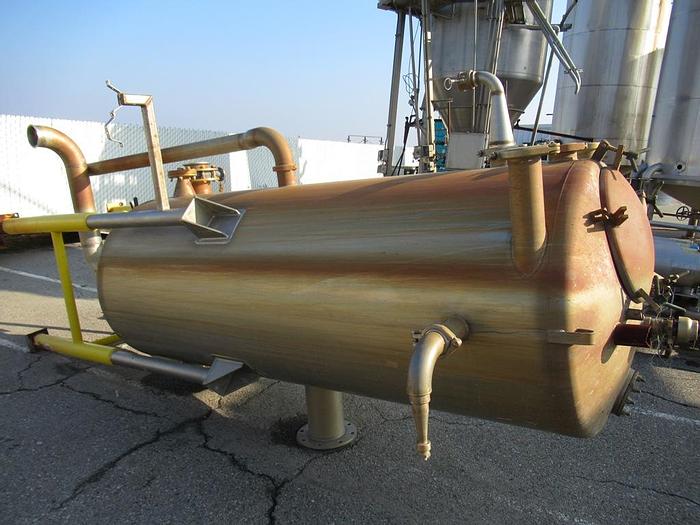 Used Tank, 800 Gallon, S/st, 3.5' x 9', Cone Btm, #S742245