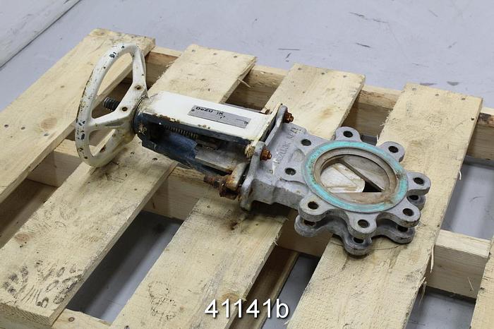 Used Dezurik 9259940 4" Hand Operated Knife Gate Valve #41141
