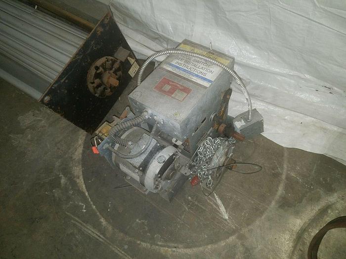 Used 5' x 8' Motorized Overhead Door Roll Up Door with motor and control