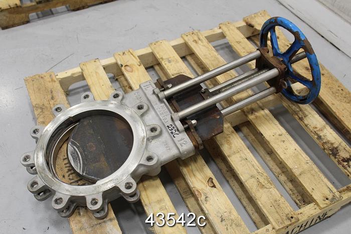 Used True Line 12" Hand Operated Knife Gate Valve #43542