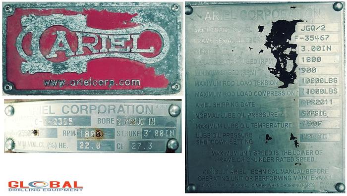 Used Item 0700 : 2011 Ariel JGQ/2 2-Stage Air Booster – SOLD