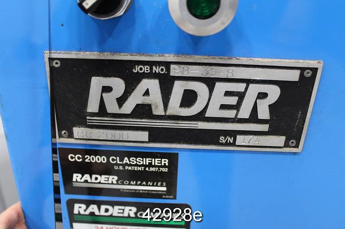 Used Rader CC 2000 Classifier #42928