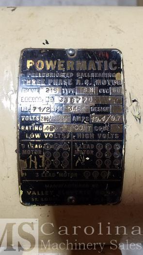 Used Powermatic 221 Planer