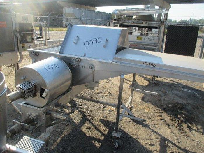 Used Stainless Steel Drum Breader w/Auger and Crumb Conveyor; 1000Lbs Capacity