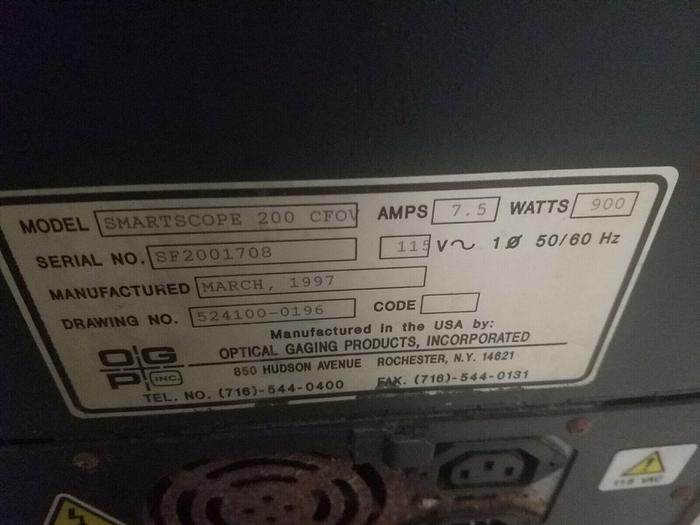 Used Smartscope CFOV optical gauging Measuring Machine Inspection Quality Control