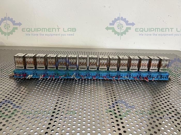 Used Lot of 15 - Finder 60.13 Relay 250V, 10A w/ Finder 90.112 Socket