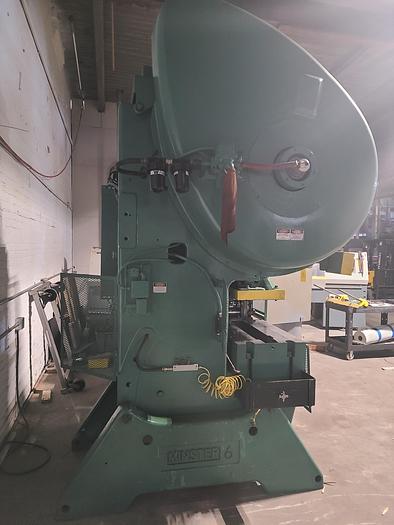 Used Minster 60 Ton Stamping Punch Press OBI with Roll Feed & Press Watch