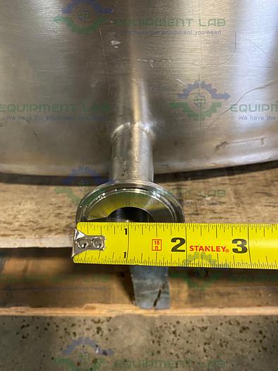 Used Millipore Stainless Steel Resin Container 88277020 w/ Sanitary Fittings