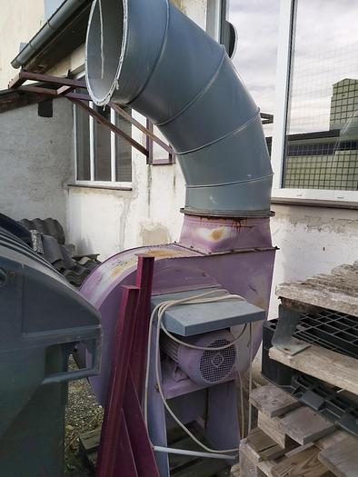 Gebraucht Starker Abluftventilator einer Lackieranlage 4 KW, FFD,  gebraucht