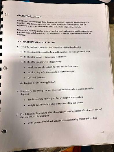 Used DeHoff 3" x 120" CNC Deep Hole Gundrill