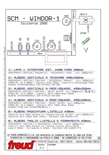 Usato 2008 Scm group Windor 1