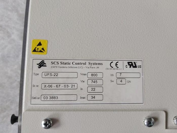 Gebraucht Bremseinheit, UFS 22, SCS Static Control Systems, gebraucht