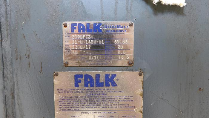 Used Falk 2090FC3 Gear Box, 69.86/1 Ratio #41315