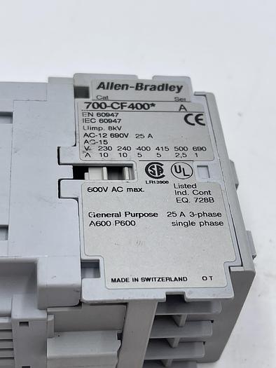 Used Allen-Bradley 700-CF400* Ser A 
