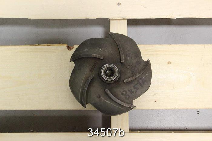 Used Goulds 3196 Impeller, 1x1.5x8", 5- Vane, 6.5" Diameter, Pattern 56208 #34507