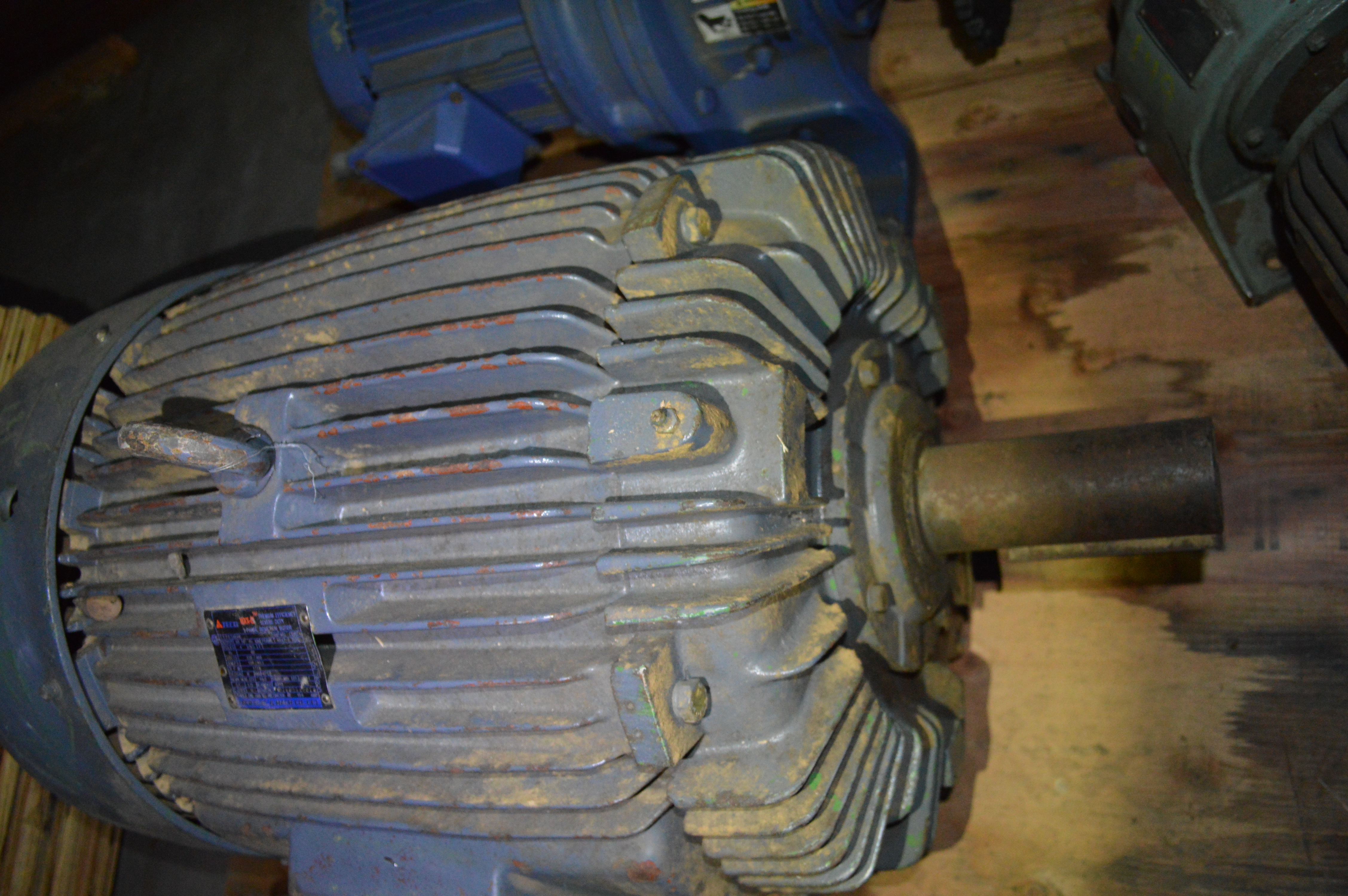 Used 60 hp Teco electric motor 364 T frame, 1775rpm, TECF, Teco Max-E1 motor