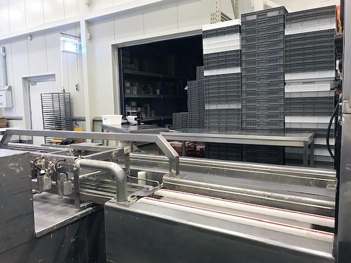 Used Hacos semi automatic chocolate moulding line