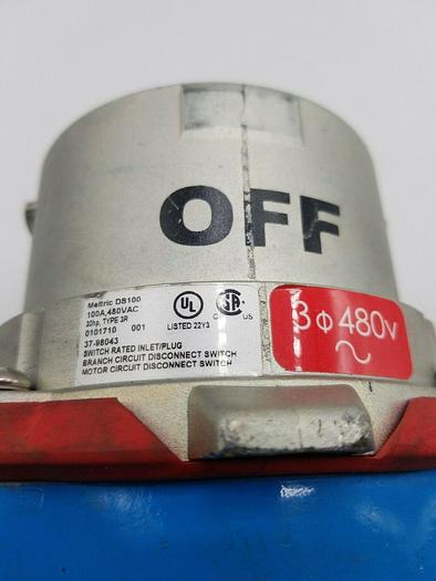 Used MELTRIC DS100 100A 480VAC 37-98043