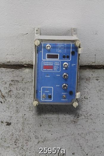 Used Eur Control MEK-2000 Consistency Transmitter Electronics/Signal Conditioner #25957