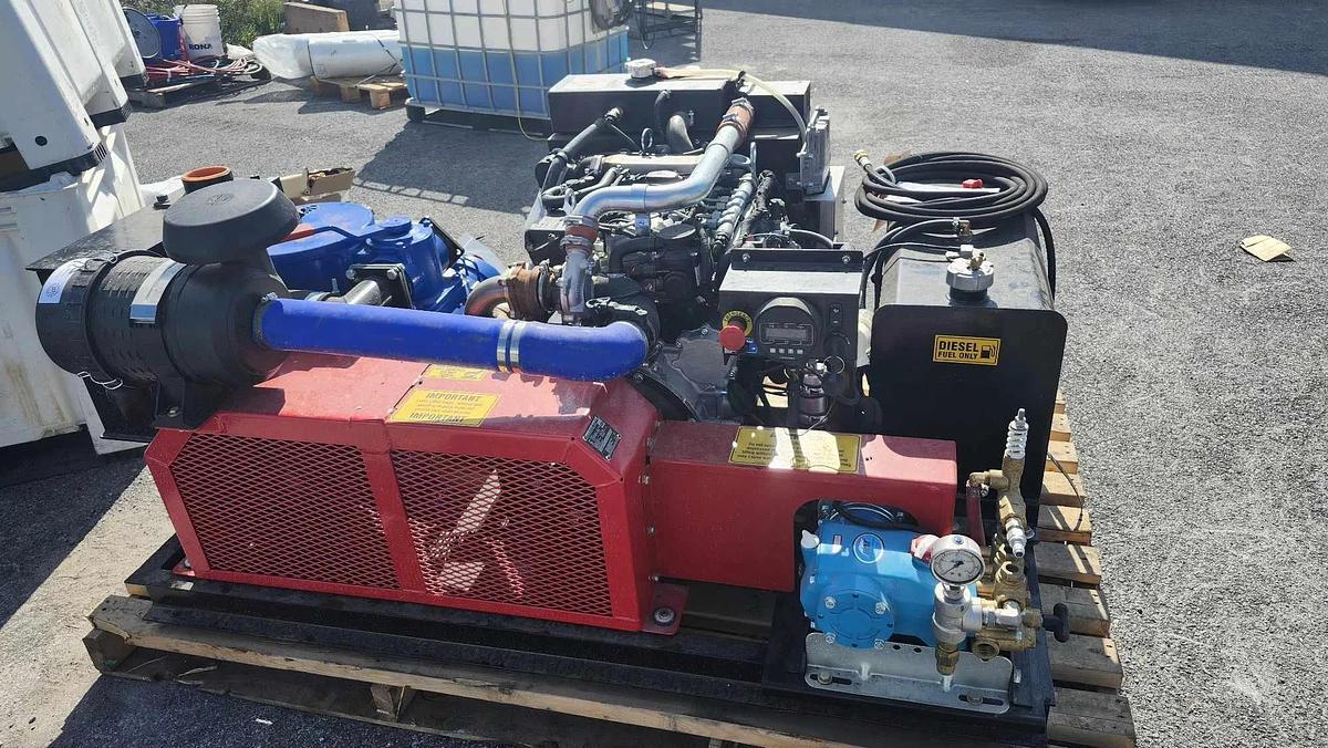Used skid mounted vacuum and jetter system