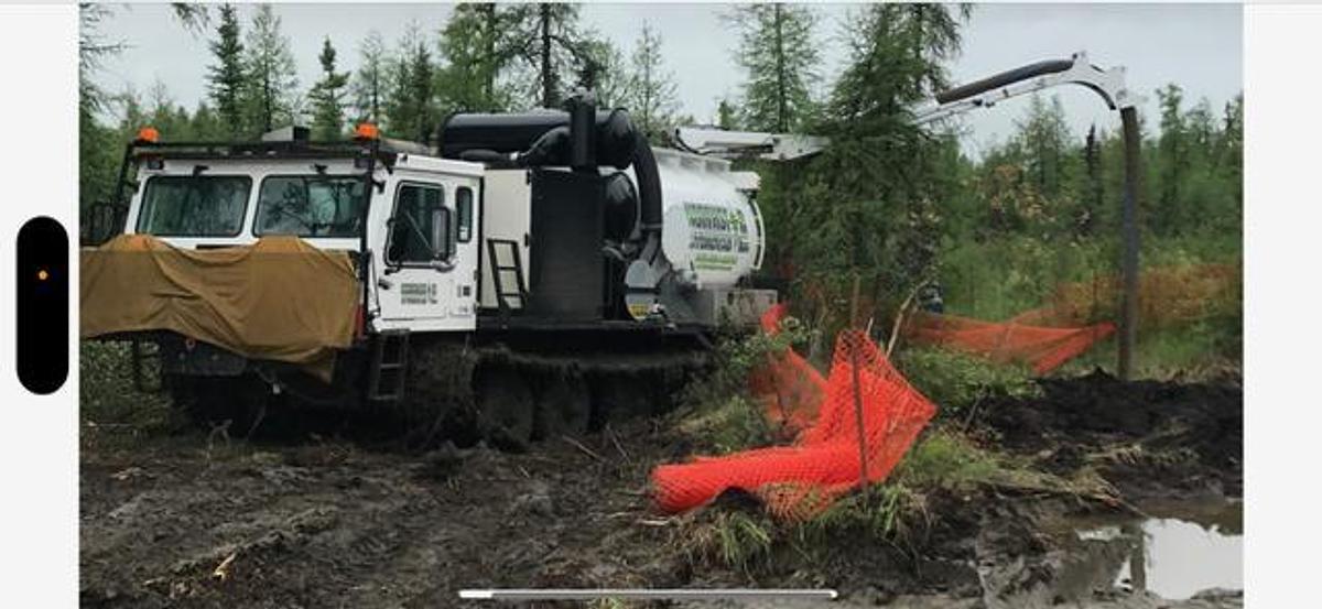 Used tracked hydrovac