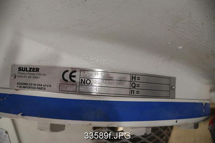 Used Sulzer APT41-12 Pump #33589