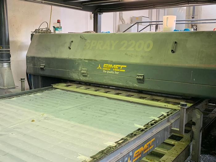 Gebraucht 2015 SIMEC Harz Beschichtungs Anlage 30-50 / Marble resin line 30-50