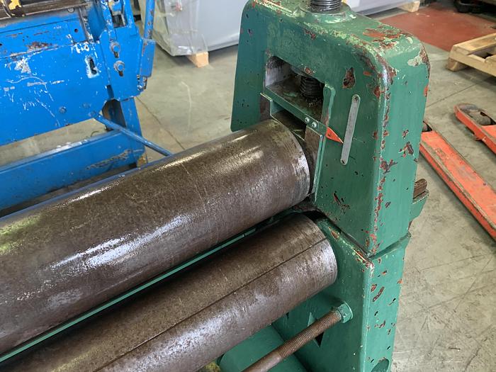 Used MORGAN MPR 1500mm x 10mm Power operated Pyramid Rollers