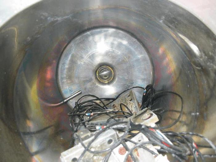 Used 15 GALLON VERTICAL OPEN TOP TANK – SANITARY S/S – JACKETED