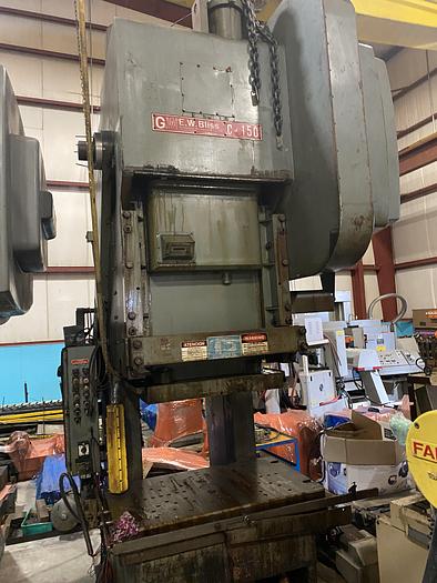Used BLISS C-150 GEARED GAP FRAME PRESS