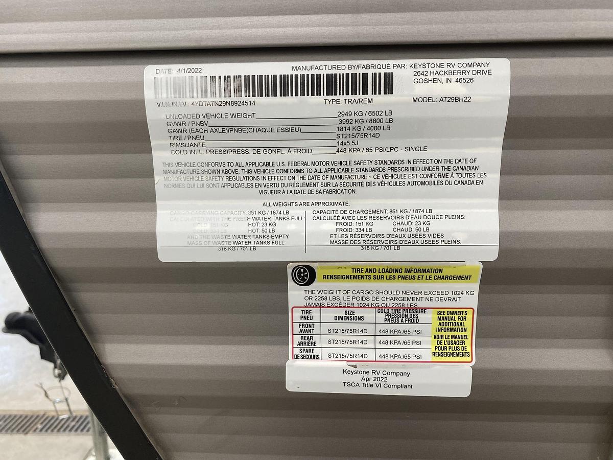 Used 2022 Dutchman Trail LE 29BH