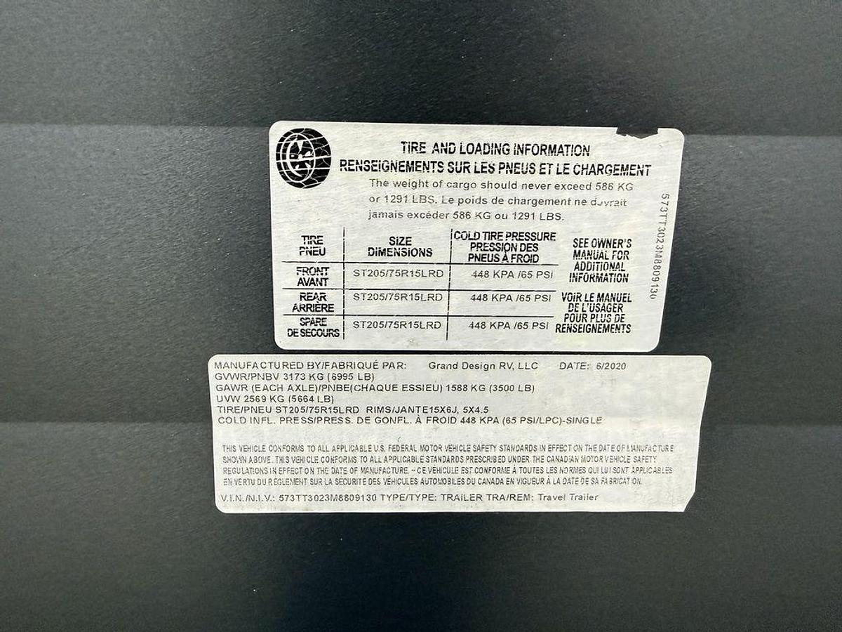 Used 2021 Grand Design Transcend Xplor 247BH