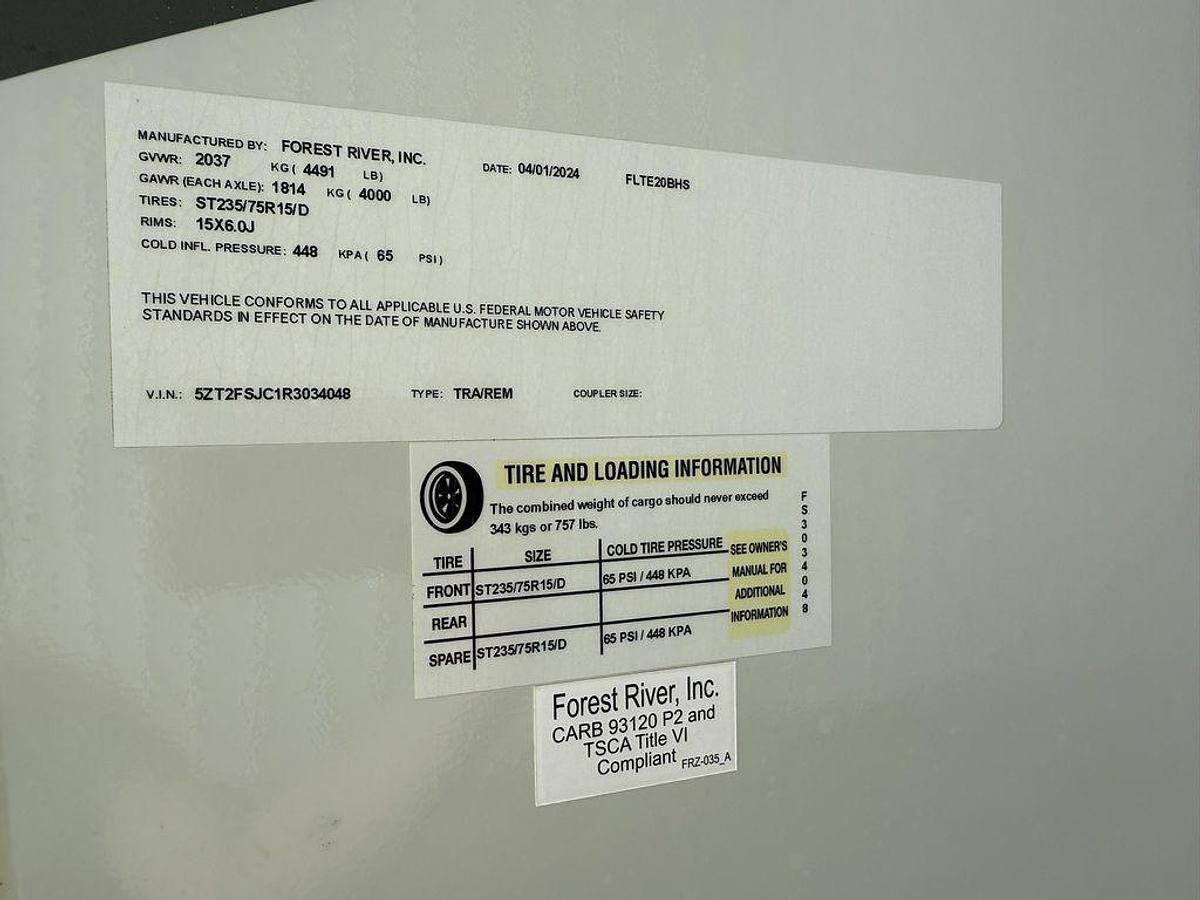 Used 2024 Forest River Flagstaff E-Pro E20BHS
