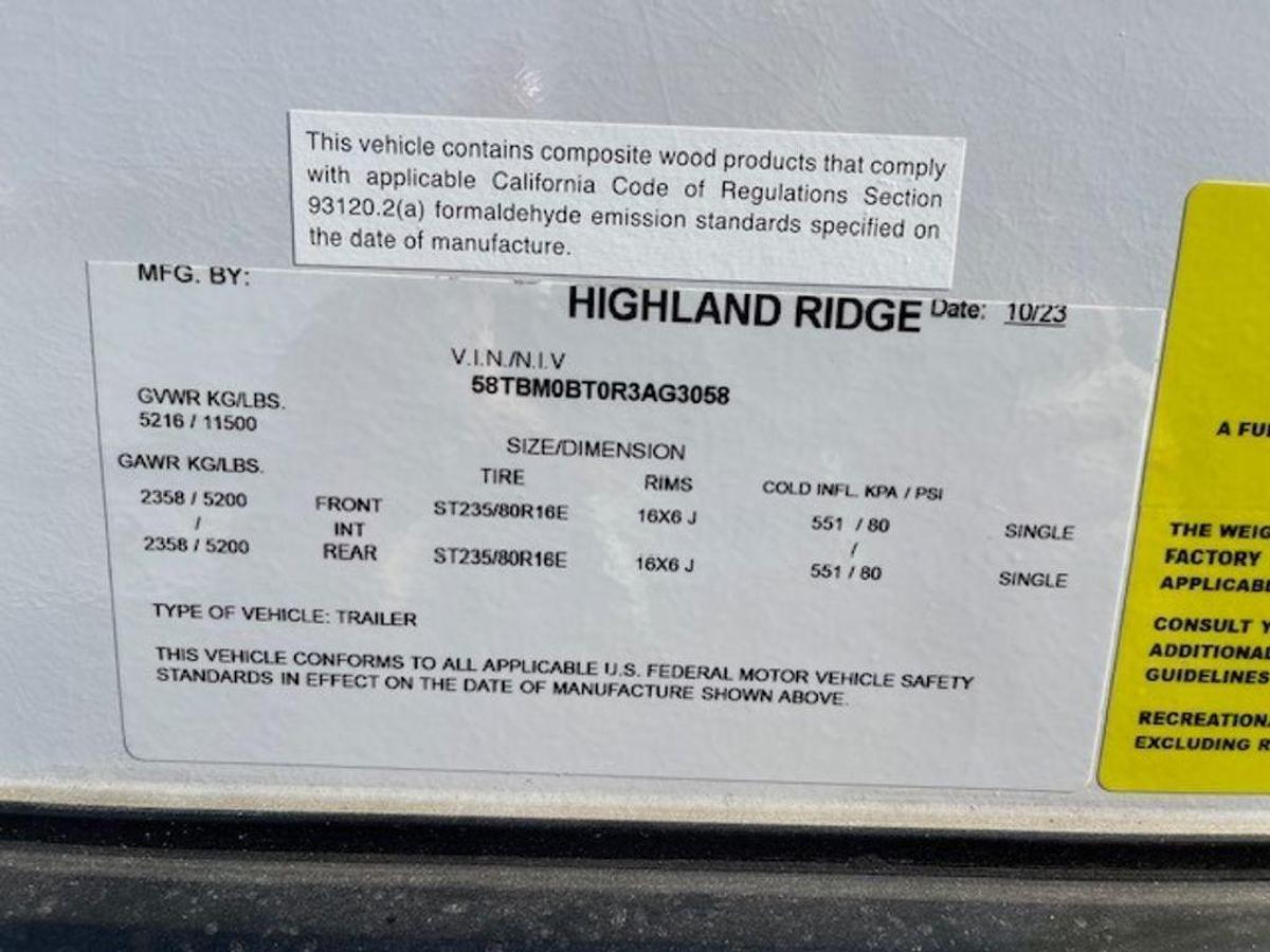 Used 2024 Highland Ridge RV Open Range 322RLS