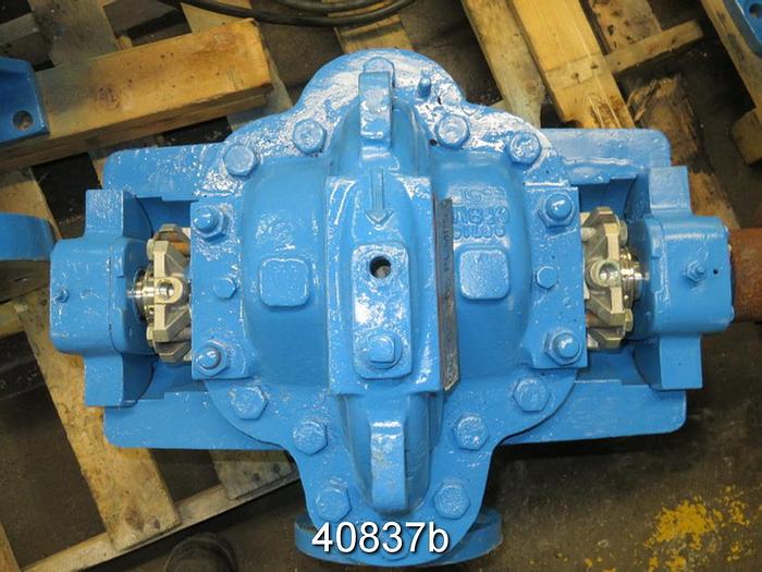 Used Goulds 3410 3x4x10 Split Case Pump, SS Casing, 9.35" SS Impeller #40837
