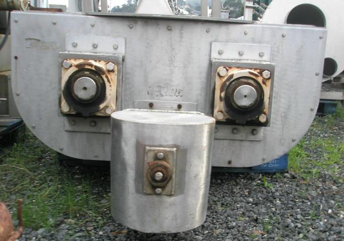 Used Feeder, Screw, 8", S/st, Acrison, 4' X 4' Mix Tub, #C328680