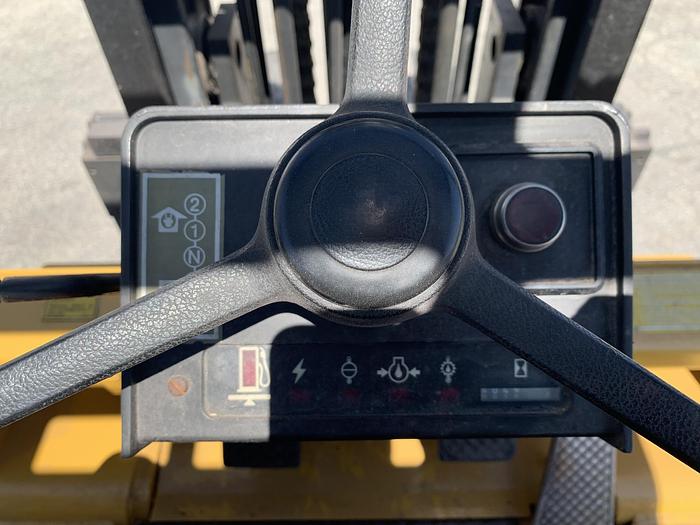 Used 15,000 LB CATERPILLAR MODEL T150D FORKLIFT W/ SIDE SHIFT